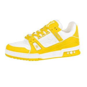 Louis Vuitton Trainer White Yellow