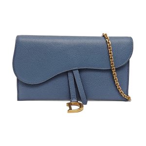 Saddle Calfskin Blue