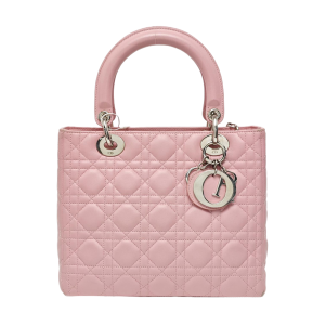Lady Dior Medium Cannage Lambskin Pink