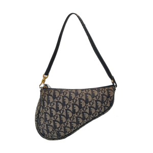 Saddle Mini Oblique Canvas Blue