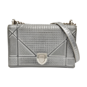 Diorama Medium Calfskin Grey