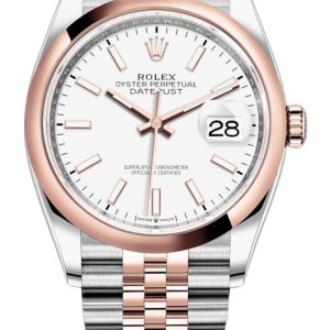 2022 Rolex Datejust 36mm White index on Jubilee 126201