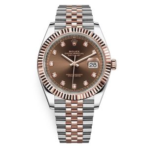 2022 Rolex Datejust 41mm chocolate diamond dial on jubilee 126331