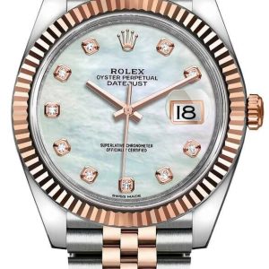 2022 Datejust 41mm Mother of Pearl Diamond Dial on Jubilee 126331