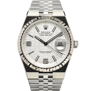 Rolex Land-Dweller 40 40mm 127334-0001 Intense White Dial with Honeycomb Motif