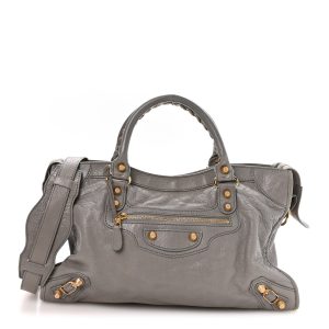 Agneau Giant 12 Gold Hardware City Gris Pyrite