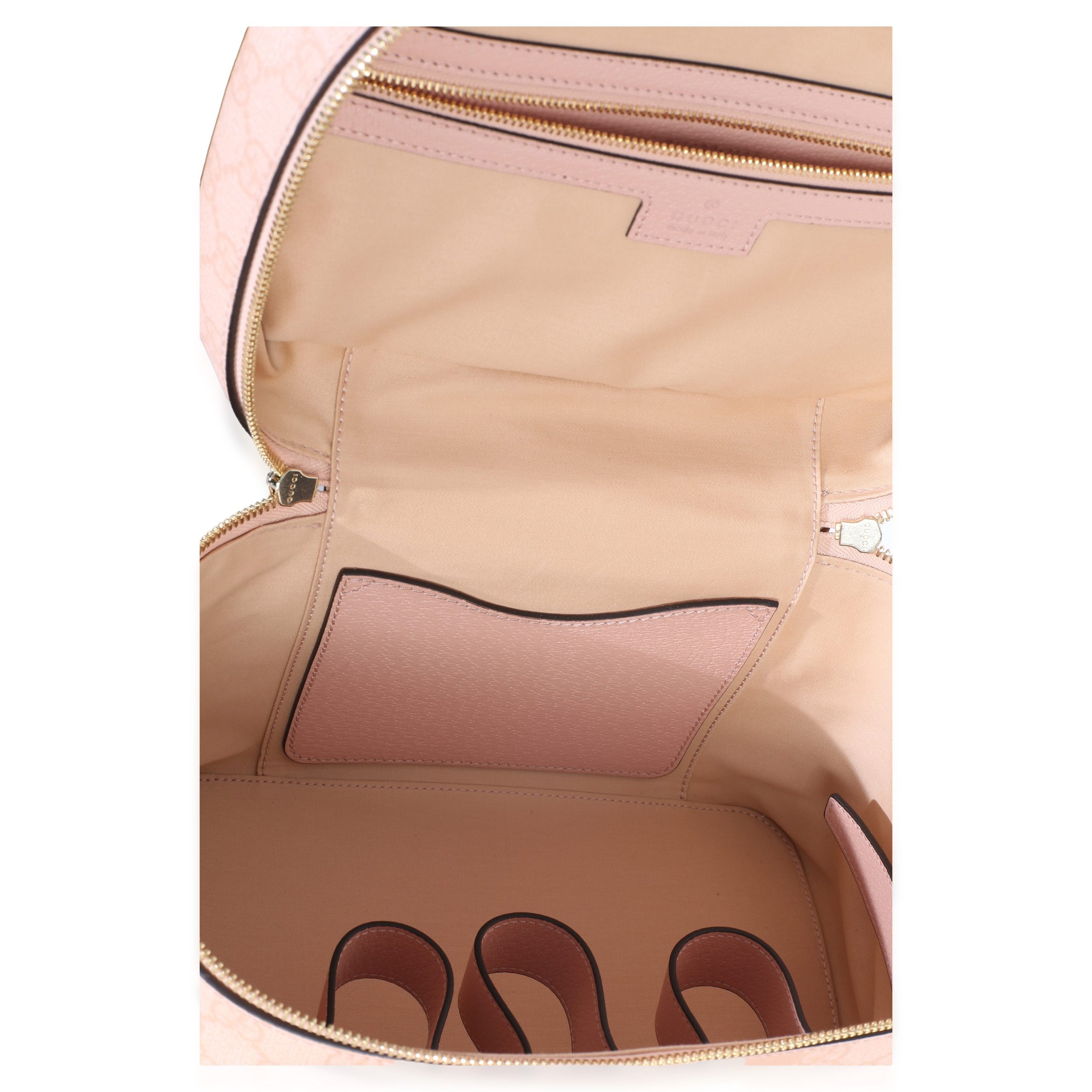 Light Pink GG Supreme Monogram Dollar Calfskin Medium Savoy Vanity Case - 图片 8