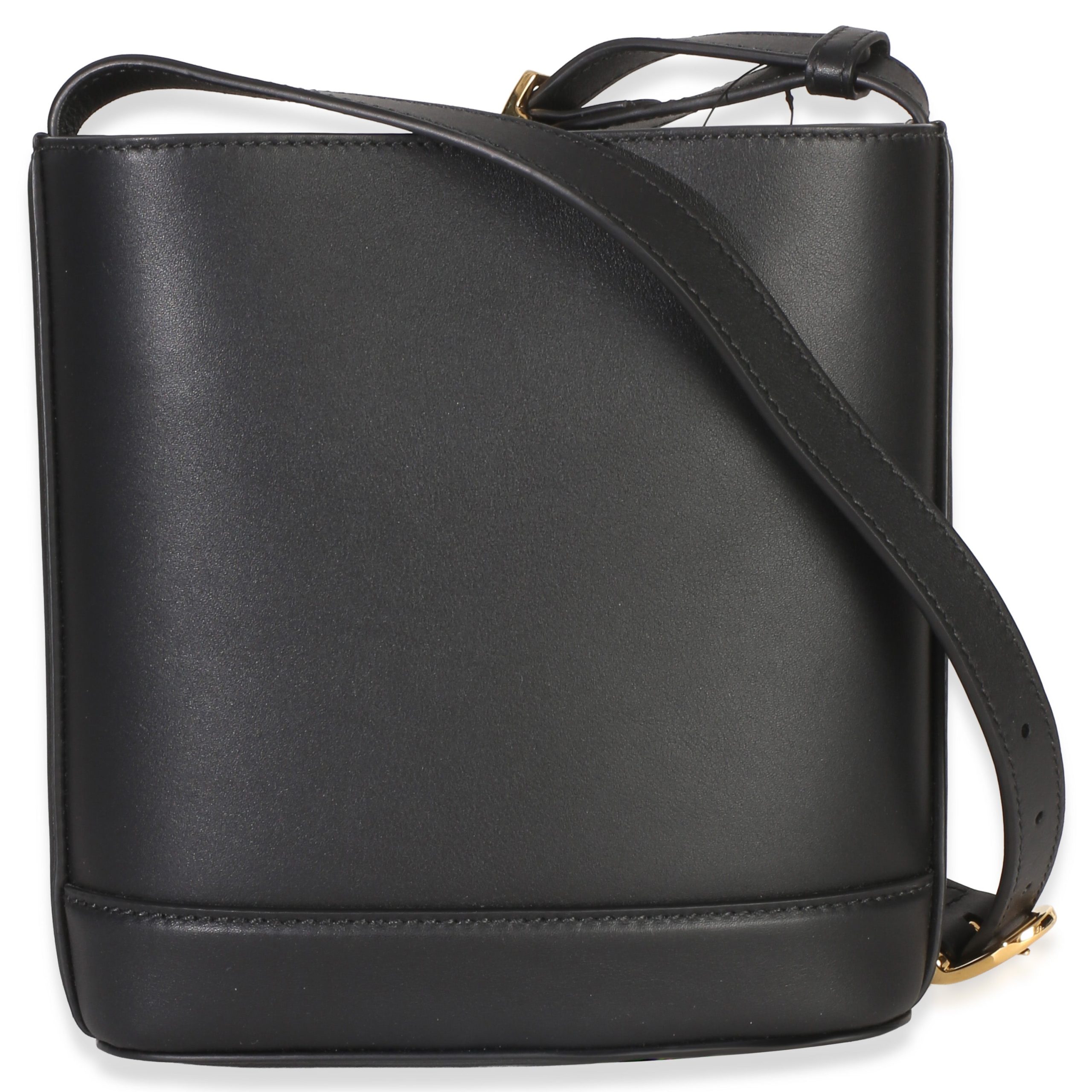 Black Smooth Calfskin Hasler Horsebit 73 Small Bucket Bag - 图片 4