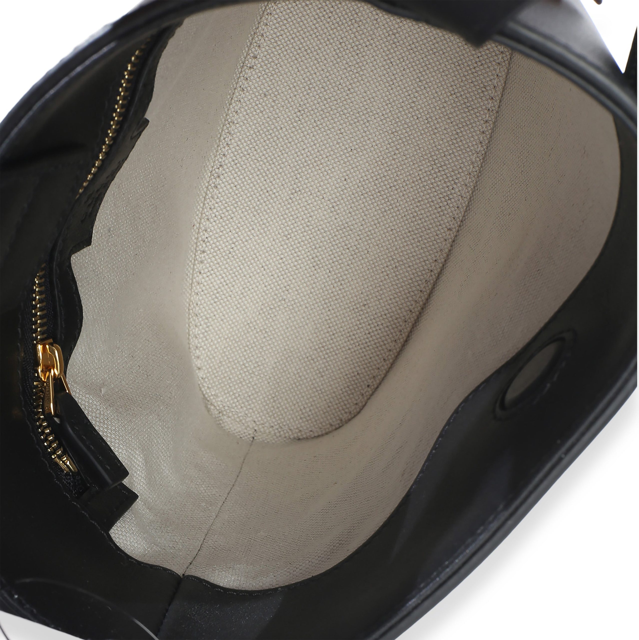 Black Smooth Calfskin Hasler Horsebit 73 Small Bucket Bag - 图片 9