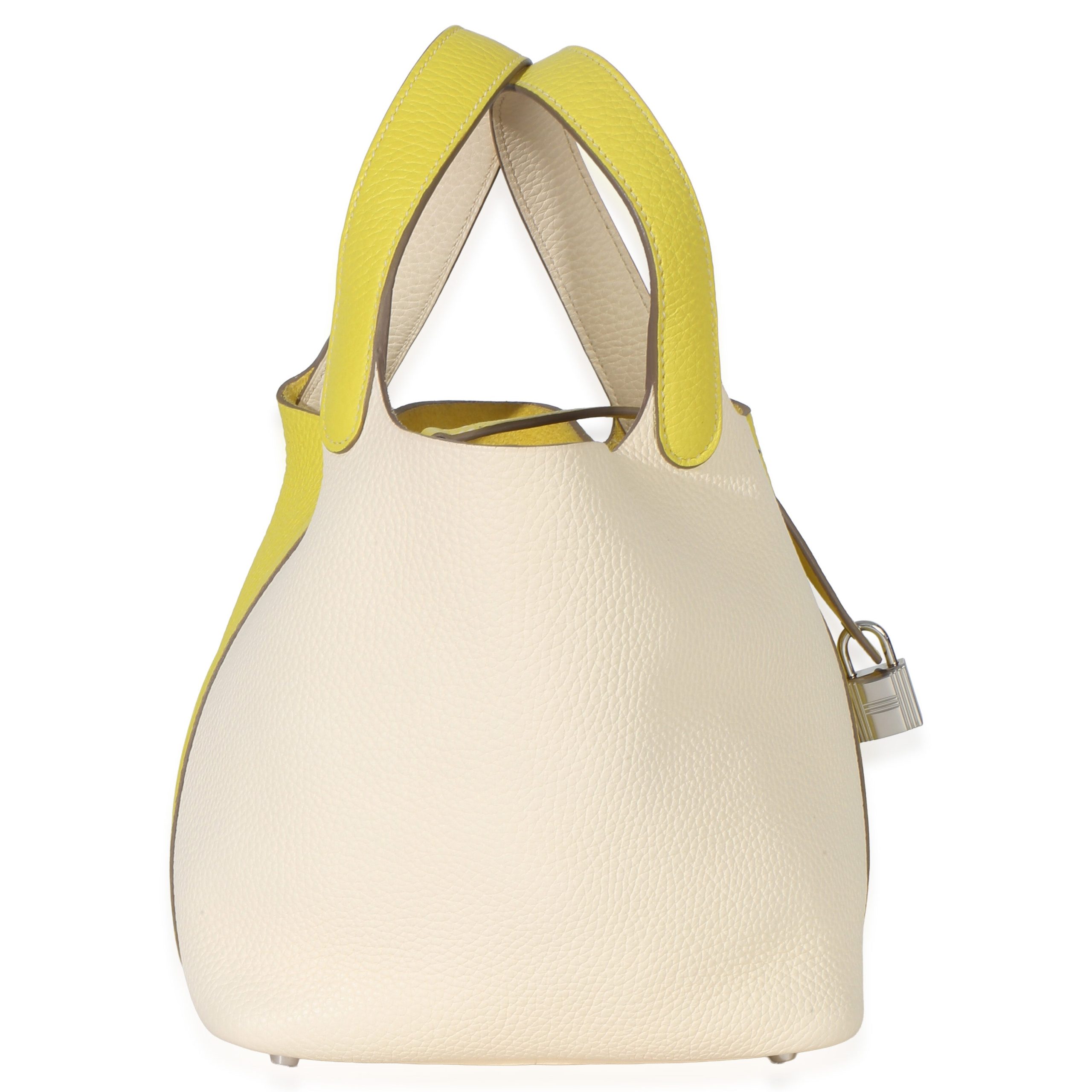 Clemence Bi-Color Lime Nata Picotin Lock 18 PHW - 图片 3