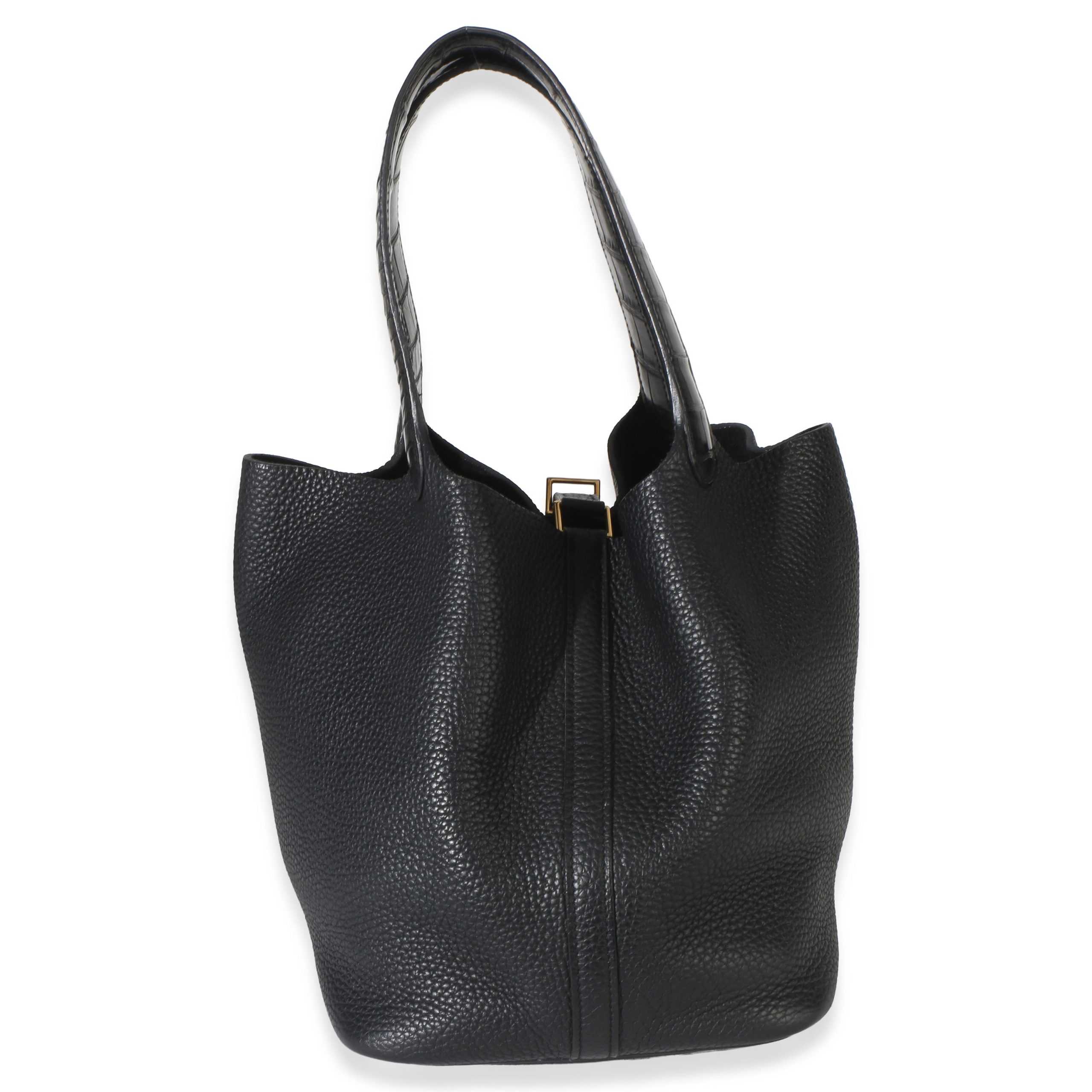 Black Clemence Matte Alligator Touch Picotin Lock 22 GHW - 图片 3