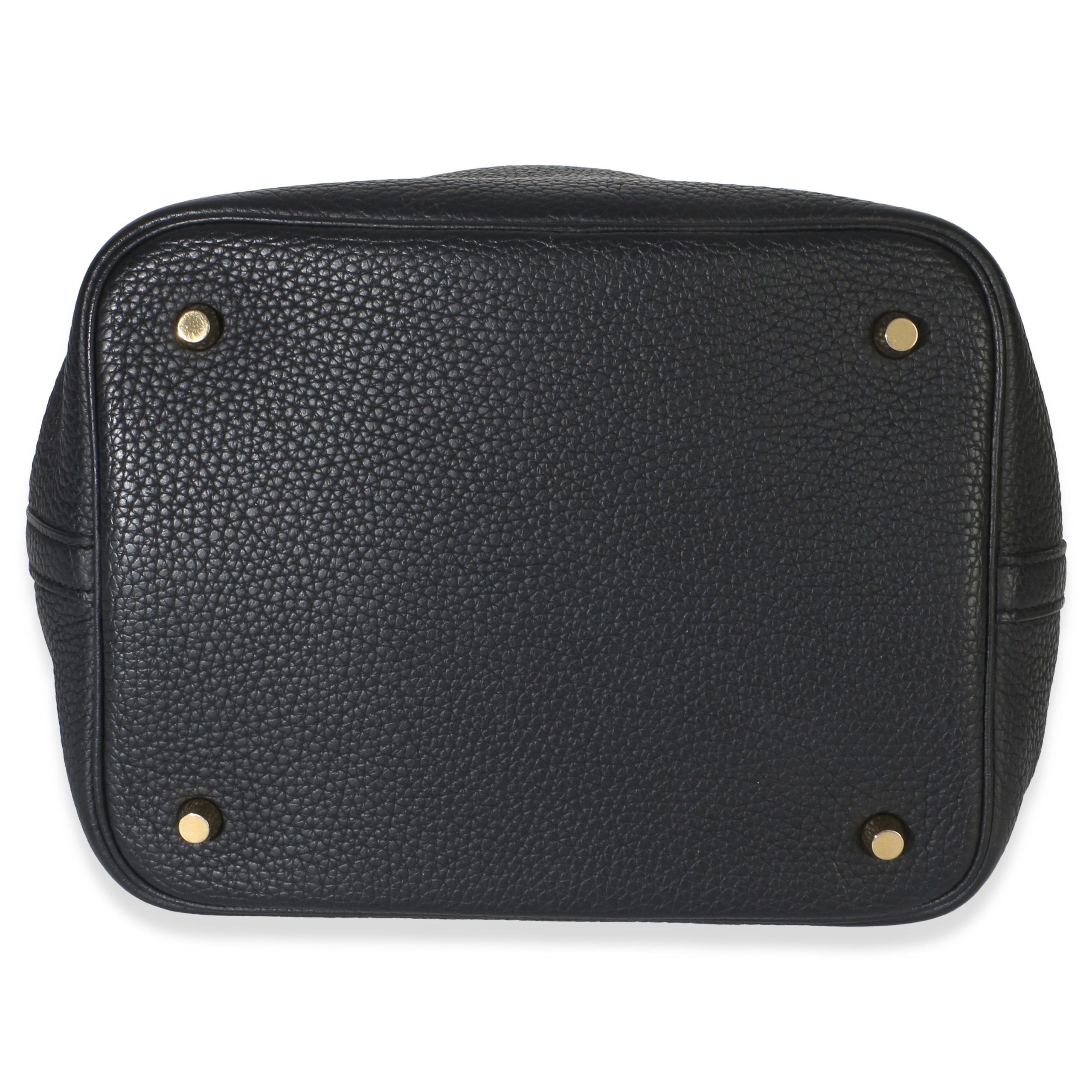 Black Clemence Matte Alligator Touch Picotin Lock 22 GHW - 图片 5