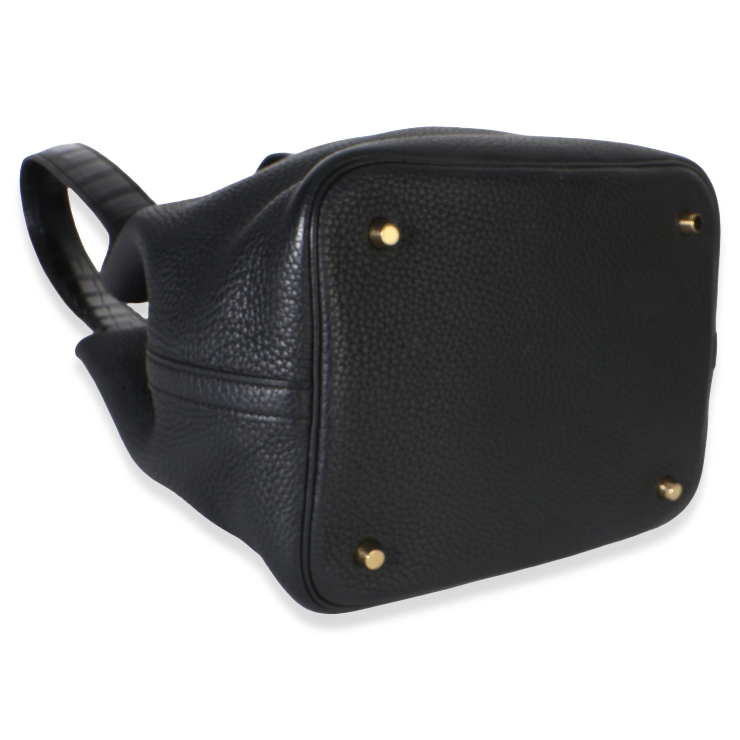 Black Clemence Matte Alligator Touch Picotin Lock 22 GHW - 图片 6