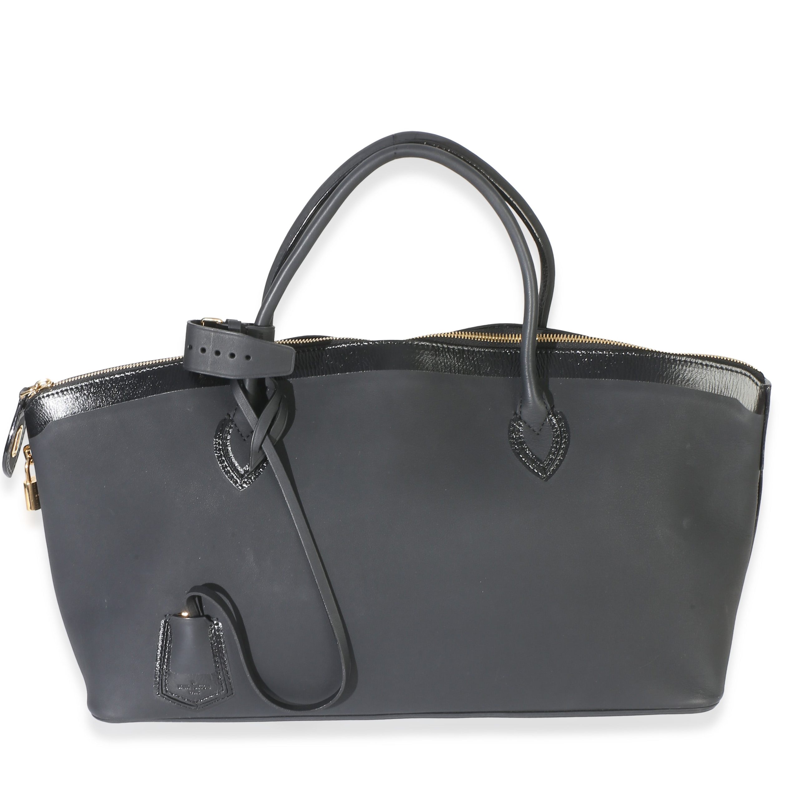Black Calfskin Obsession Lockit East-West Bag