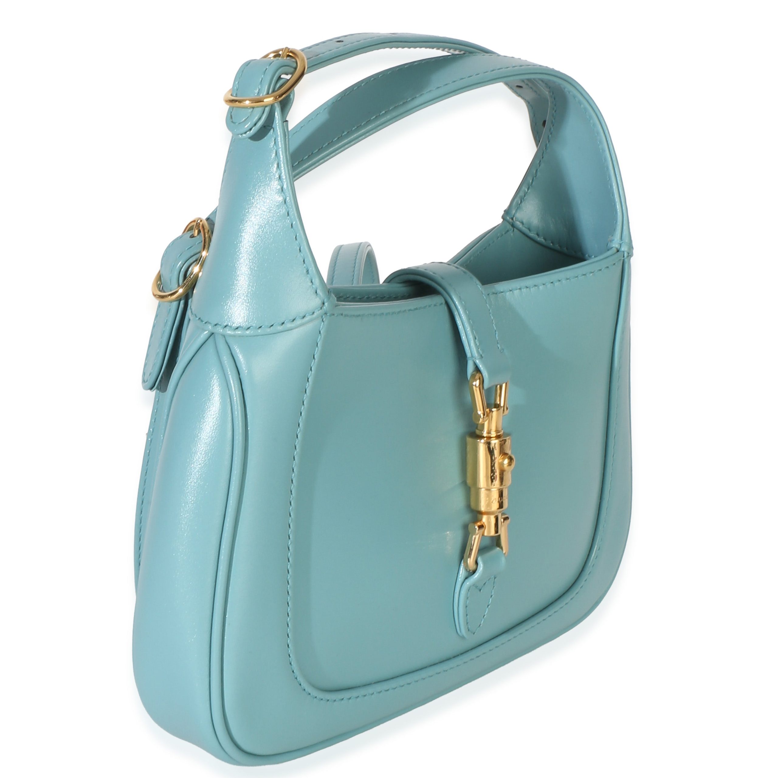 Dusty Azure Boarded Dyana Lux Calfskin Mini Jackie 1961 Hobo - 图片 3