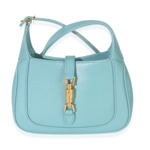 Dusty Azure Boarded Dyana Lux Calfskin Mini Jackie 1961 Hobo