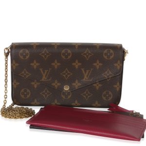 Fuchsia Monogram Canvas Felicie Pochette