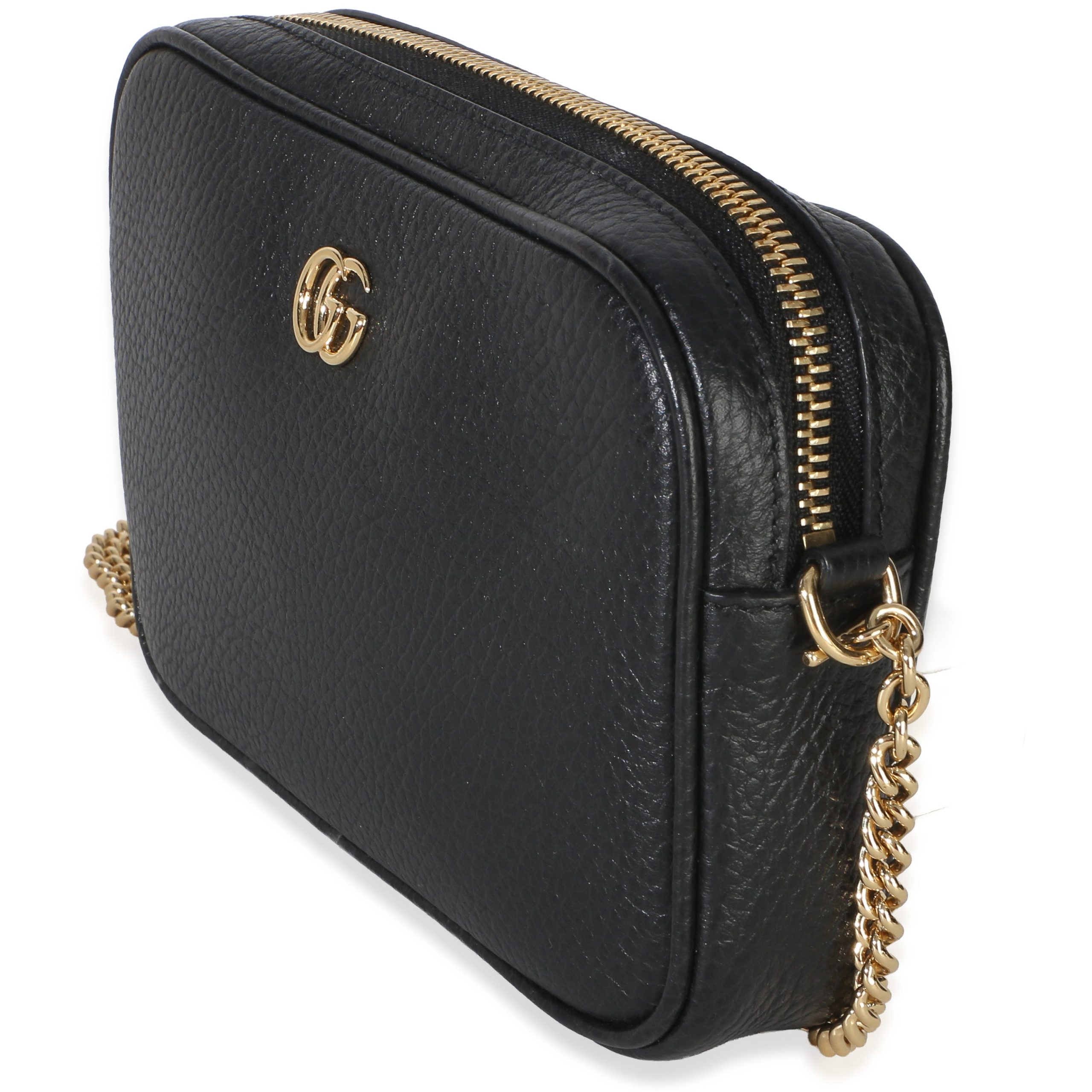 Black Dollar Calfskin Super Mini GG Marmont Chain Shoulder Bag - 图片 2