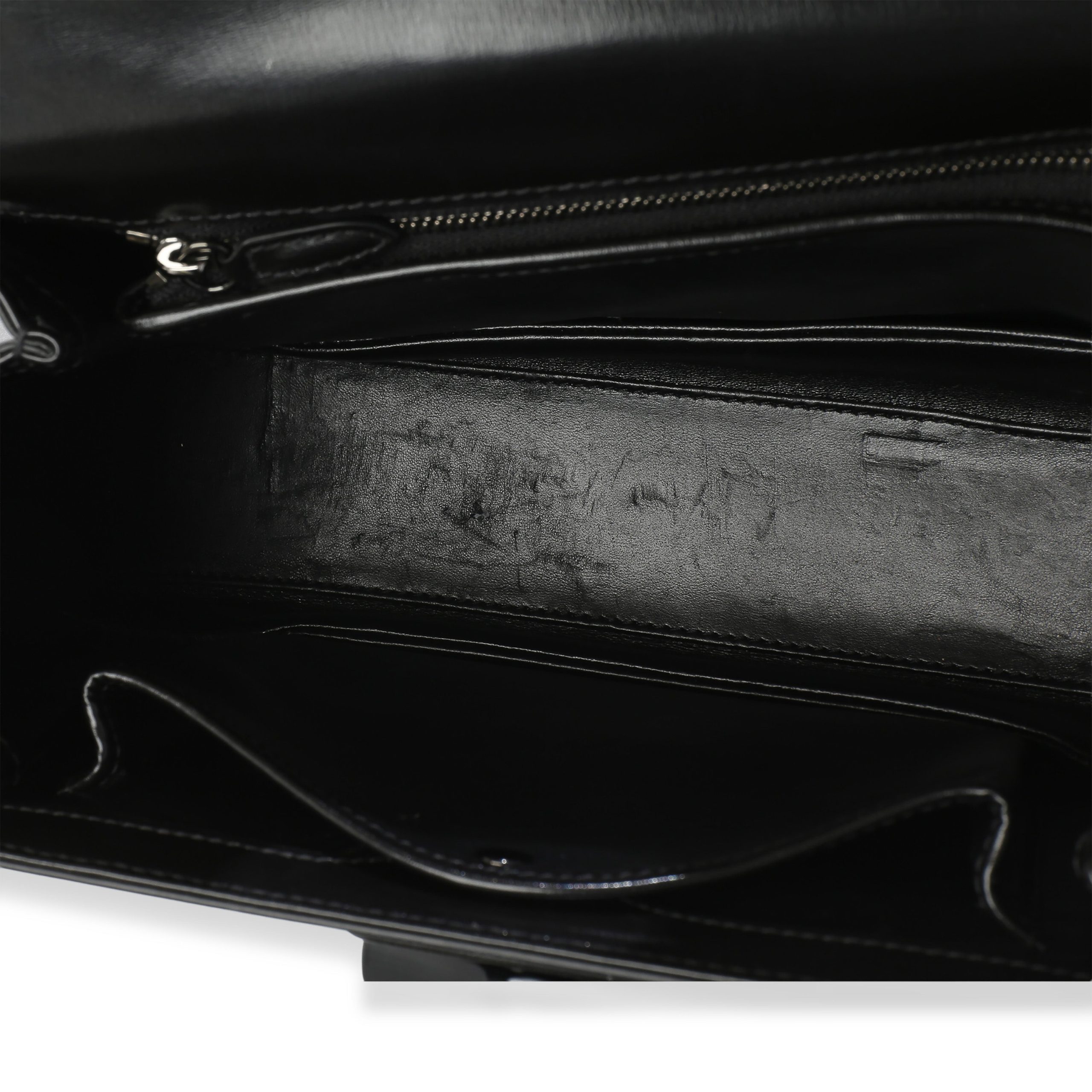 Black Monochrome Boarded Dyana Lux Medium Bamboo 1947 Top Handle Bag - 图片 8