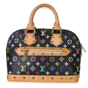 Black Multicolore Monogram Canvas Alma PM