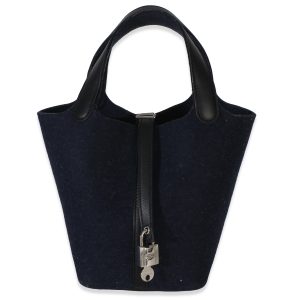 Bleu Nuit Feutre Black Swift Picotin Lock 18 PHW