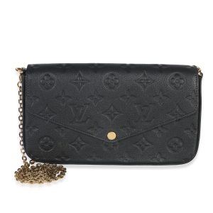 Black Monogram Empreinte Felicie Pochette
