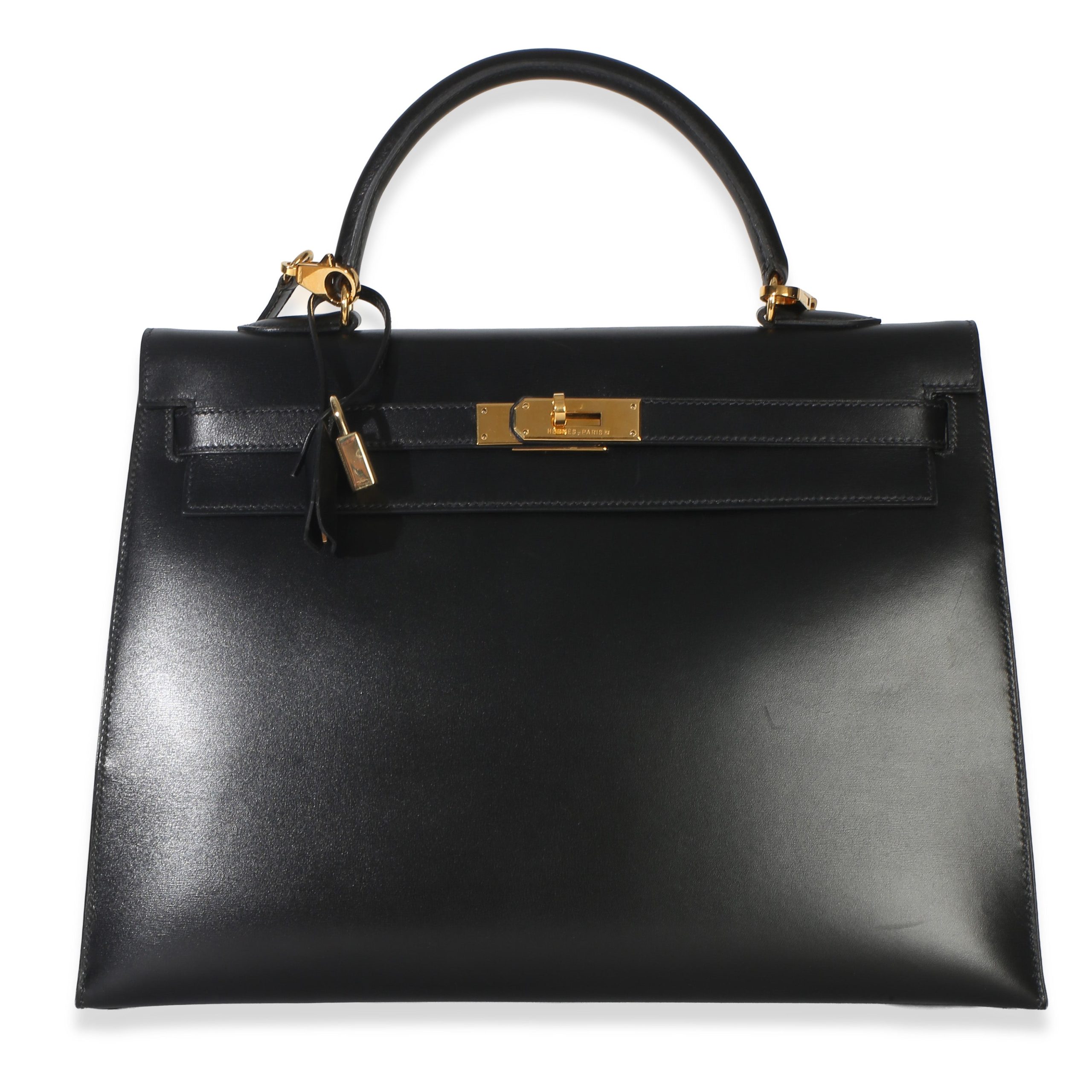 Vintage Black Box Sellier Kelly 35 GHW
