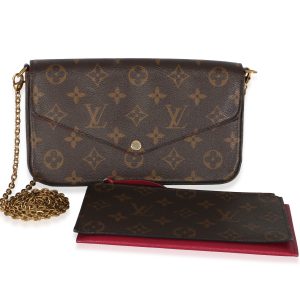 Fuchsia Monogram Canvas Felicie Pochette