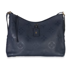 Navy Giant Monogram Empreinte Carryall MM