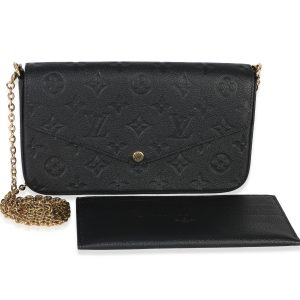 Black Monogram Empreinte Felicie Pochette