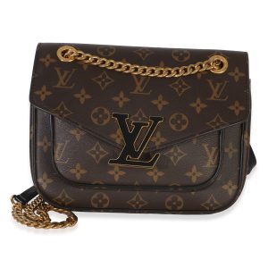 Black Monogram Canvas Passy