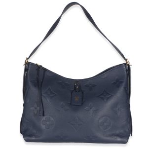 Navy Giant Monogram Empreinte Carryall MM