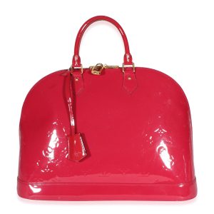 Dark Pink Monogram Vernis Alma GM