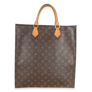 Vintage Monogram Canvas Sac Plat Tote