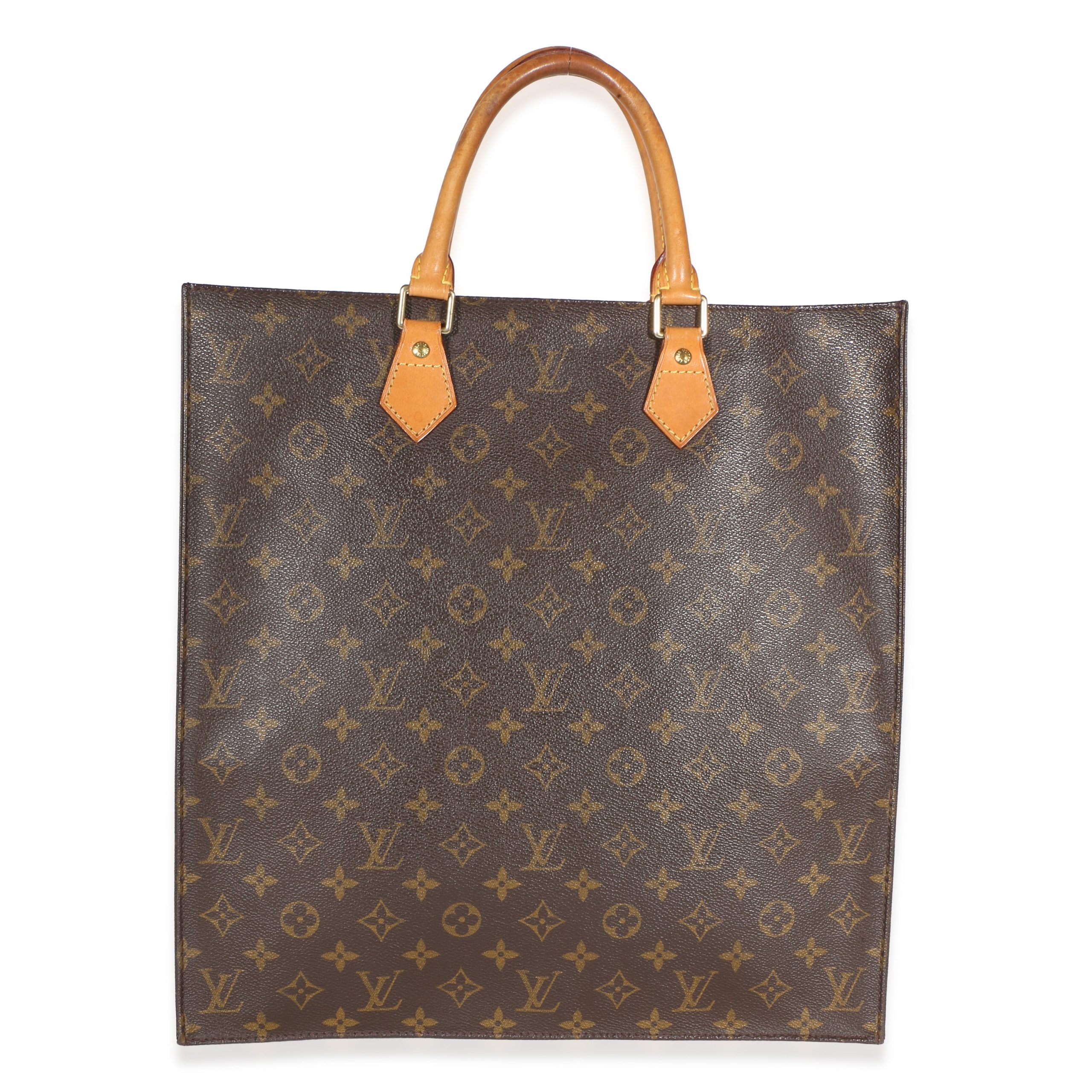 Vintage Monogram Canvas Sac Plat Tote