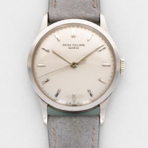 Patek Philippe White Gold Calatrava Ref. 570 with Original Paper