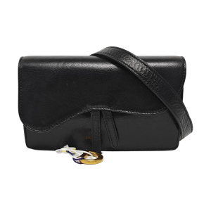 Saddle Calfskin Black