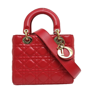 Lady Dior Lambskin Red