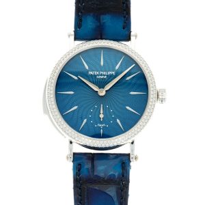Patek Philippe Minute Repeater Enamel Diamond Watch Ref. 7040
