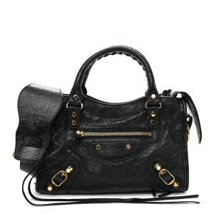Agneau Giant 12 Gold Hardware Mini City Black