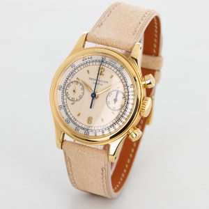 Patek Philippe Yellow Gold Tasti Tondi Chronograph Two-Tone Dial Watch Ref. 1463