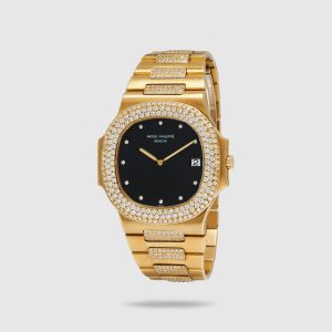 Patek Philippe Yellow Gold Nautilus Ref. 3700 with Original Diamonds