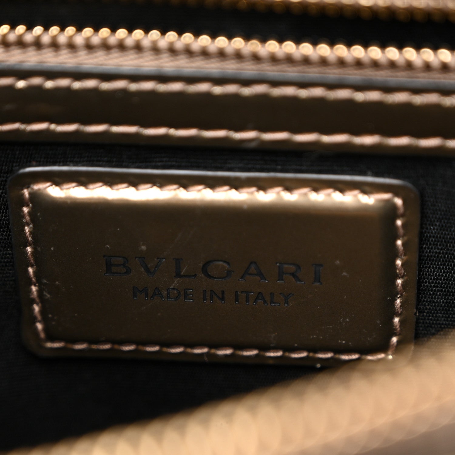 Metallic Calfskin Serpenti Forever Crossbody Bag Bronze - Image 7