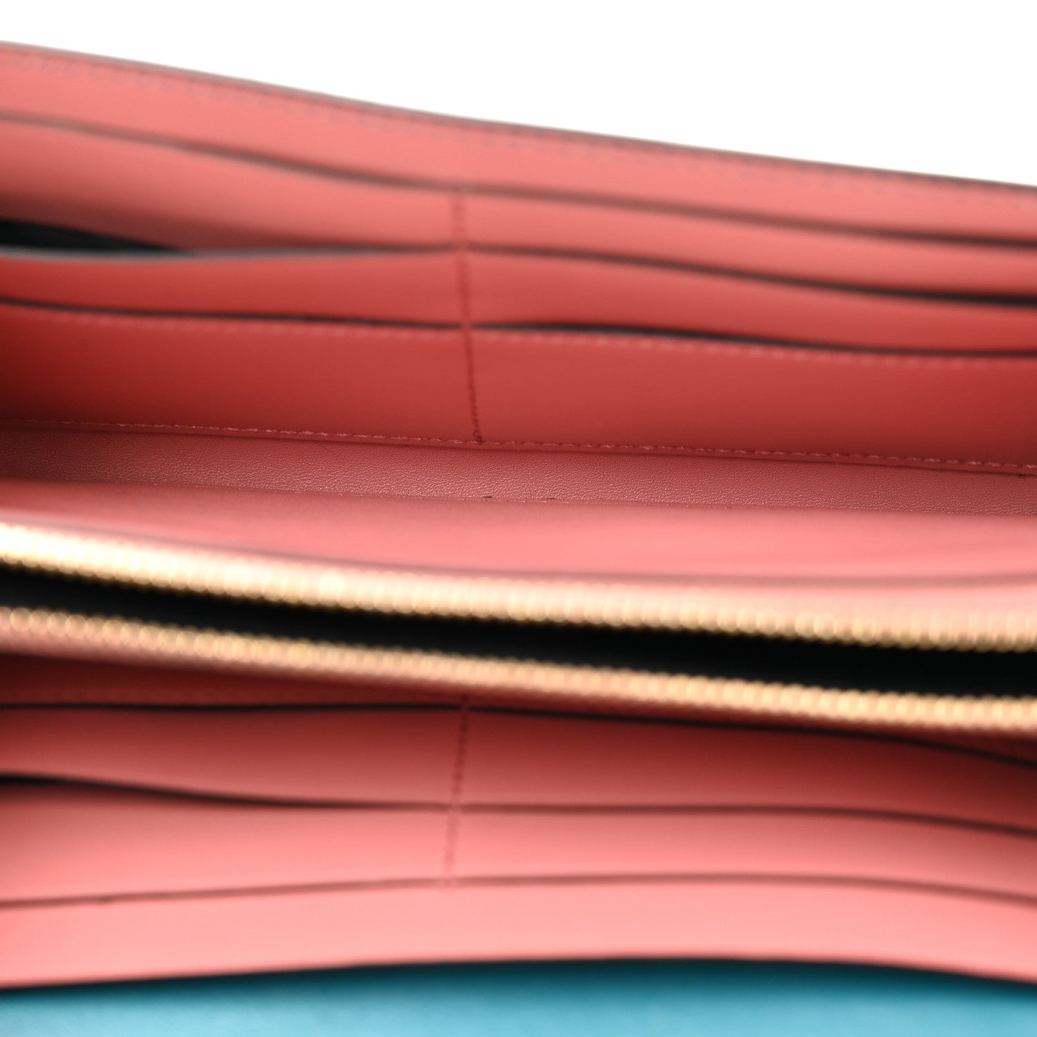 Calfskin Serpenti Forever Chain Wallet Blue - Image 5
