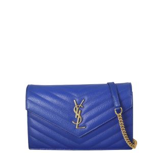 Saint Laurent Cassandre Envelope Chain Wallet