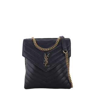 Saint Laurent Matelasse Double Flap Vertical Bag
