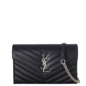 Saint Laurent Cassandre Envelope Chain Wallet