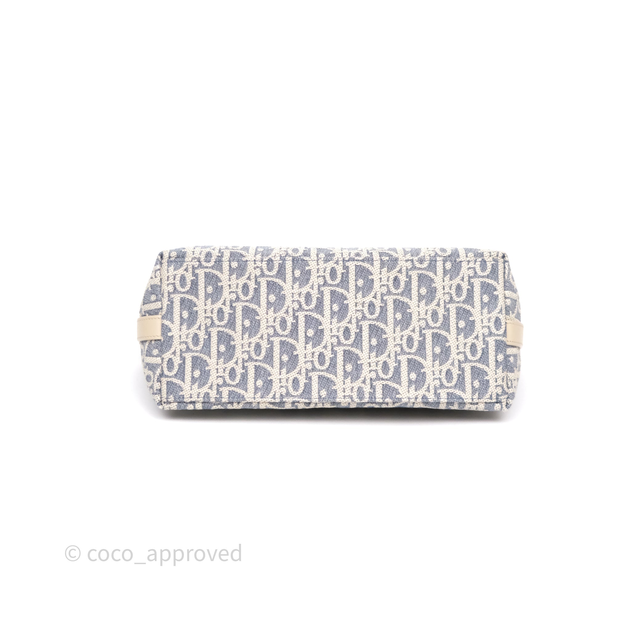 Christian Dior Diorstar Hobo Bag with Chain Blue Dior Oblique Chambray with Raffia Effect - 图片 5
