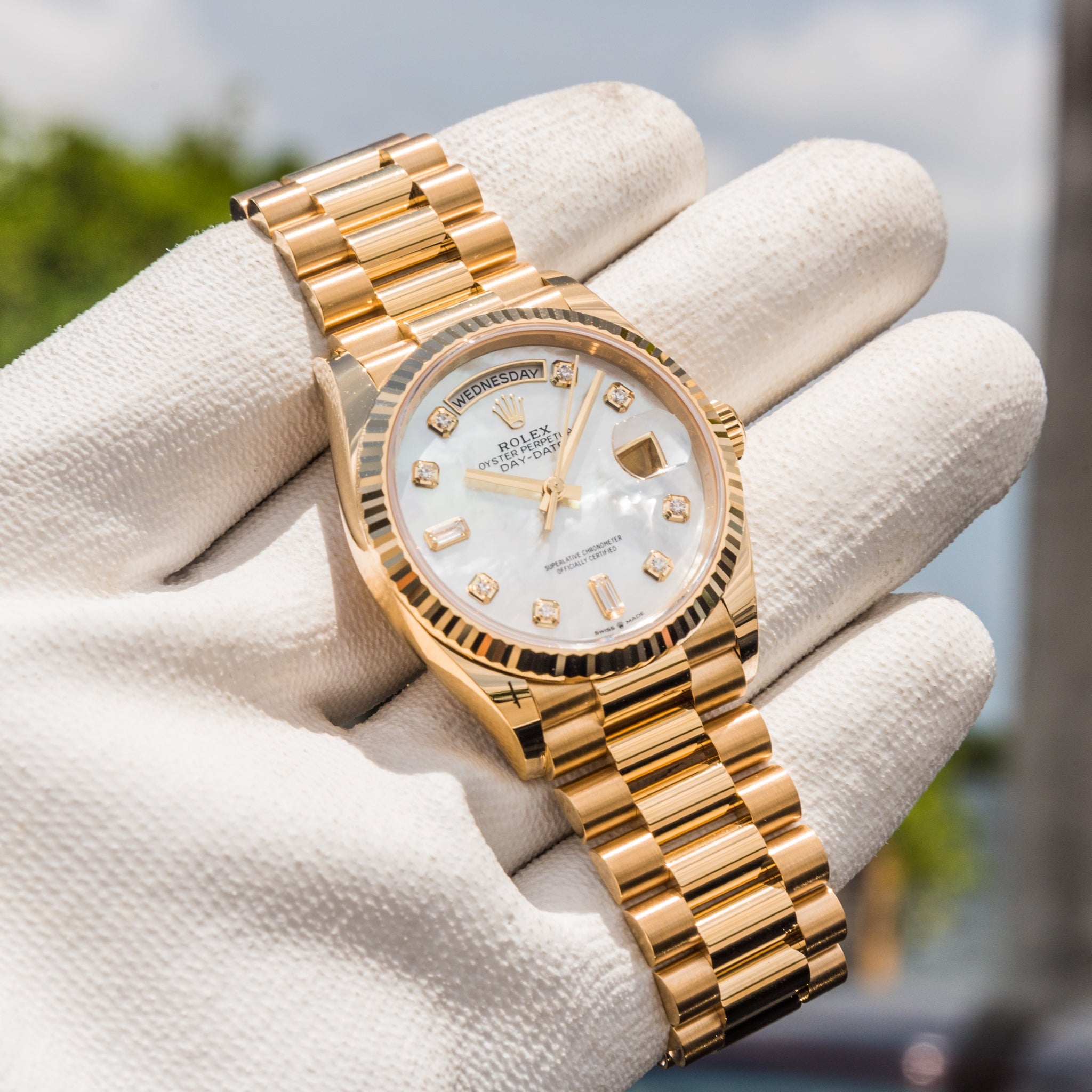 Rolex 2025 Day-Date 36mm Mother of Pearl 128238 - Image 6