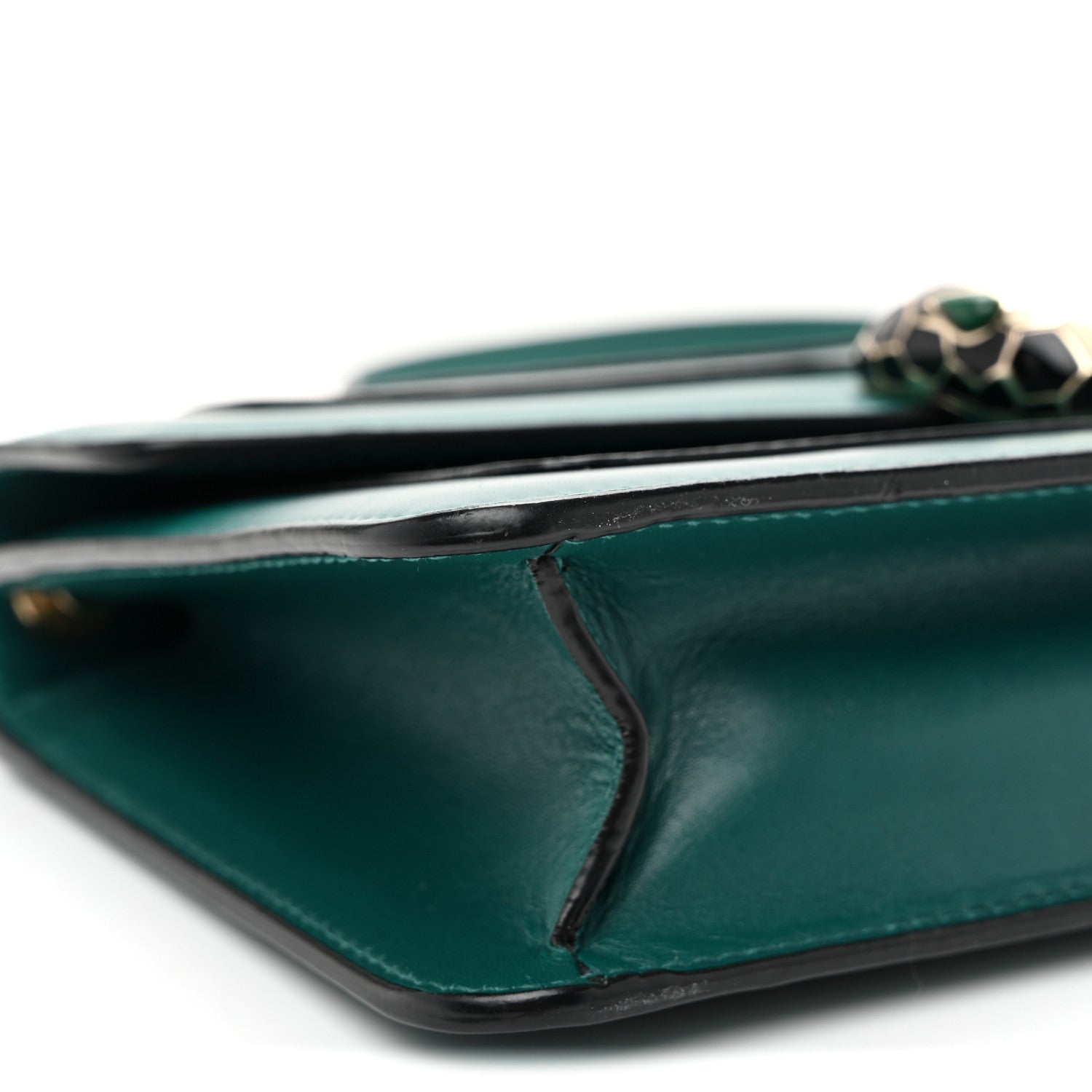Calfskin Serpenti Forever Crossbody Bag Emerald Green - Image 9